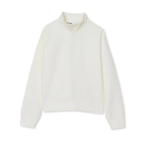 Girls Long Sleeve Double Knit Quarter Zip