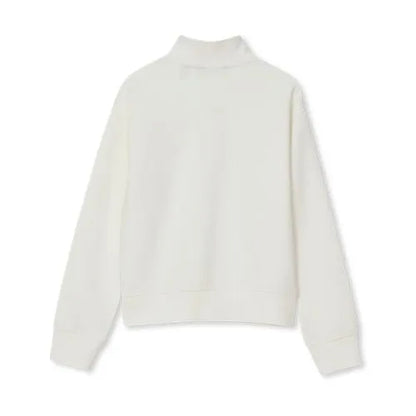 Girls Long Sleeve Double Knit Quarter Zip