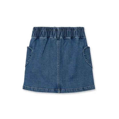 Girls Denim Skirt with Pockets