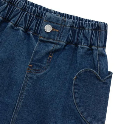 Girls Denim Skirt with Pockets