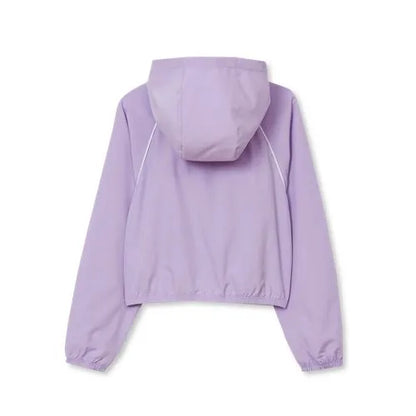 Girls Active Long Sleeve Hooded Track Jacket