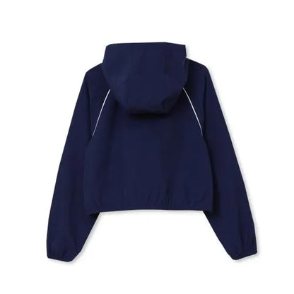 Girls Active Long Sleeve Hooded Track Jacket
