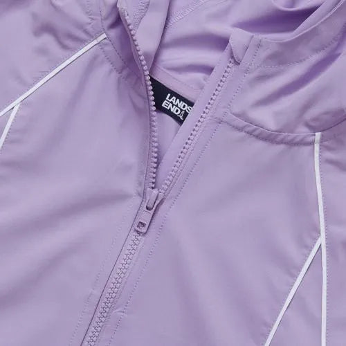 Girls Active Long Sleeve Hooded Track Jacket