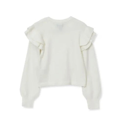 Girls Long Sleeve Ruffle Sweater