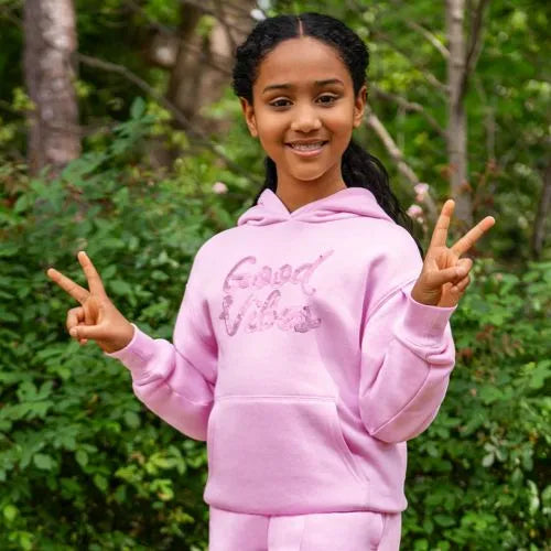 Girls Fleece Pullover Hoodie
