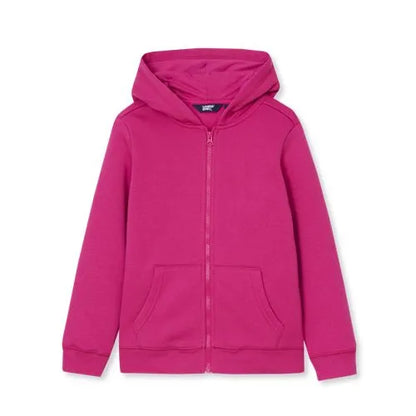 Kids Solid Fleece Zip Hoodie