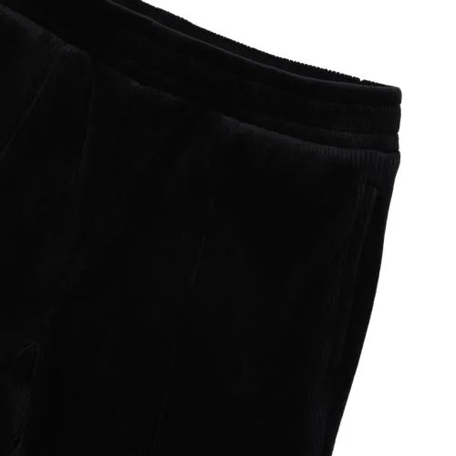 Girls Plush Rib Wide Leg Pants