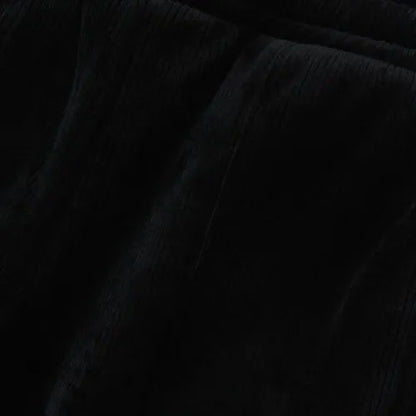 Girls Plush Rib Wide Leg Pants