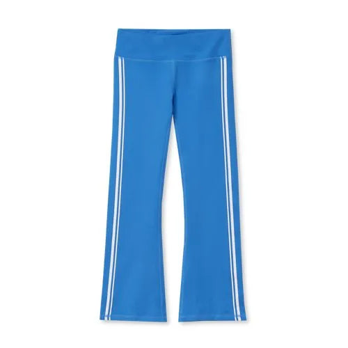 Girls Active Flare Leggings with Side Stripe