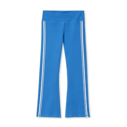 Girls Active Flare Leggings with Side Stripe