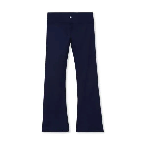 Girls Active Flare Leggings with Side Stripe