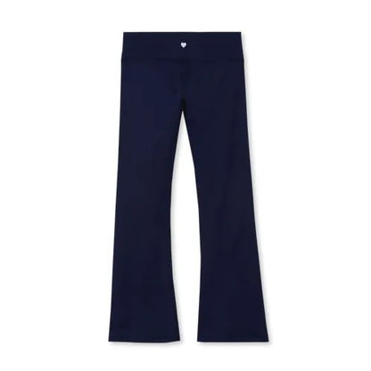Girls Active Flare Leggings with Side Stripe