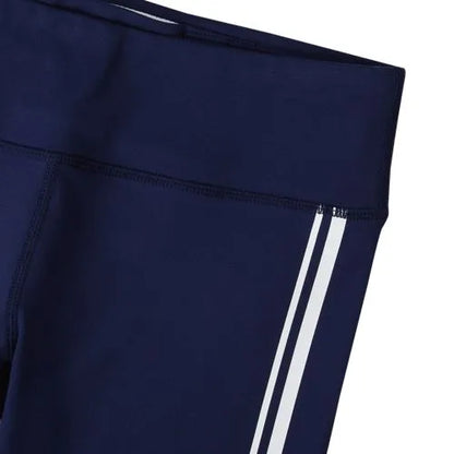 Girls Active Flare Leggings with Side Stripe