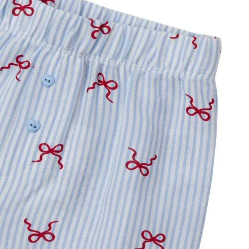 Girls Bow Flannel Pajama Pants