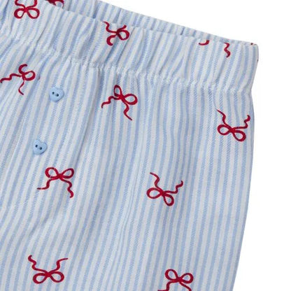 Girls Bow Flannel Pajama Pants