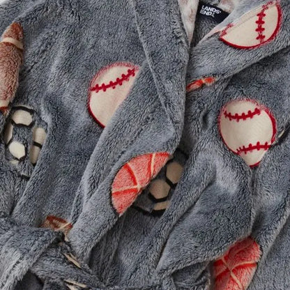 Kids Embossed Plush Robe