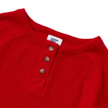 Boys Waffle Pajama Henley