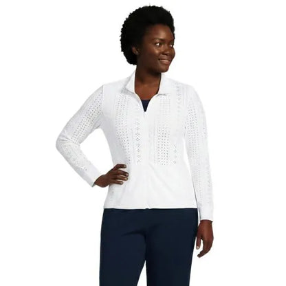 Women's Long Sleeve Sunshade Full Zip Jacket