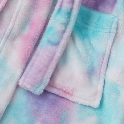 Kids Hooded Fleece Robe