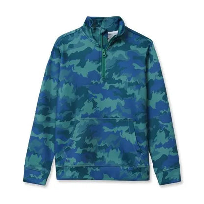 Boys Active Moisture Wicking Quarter Zip
