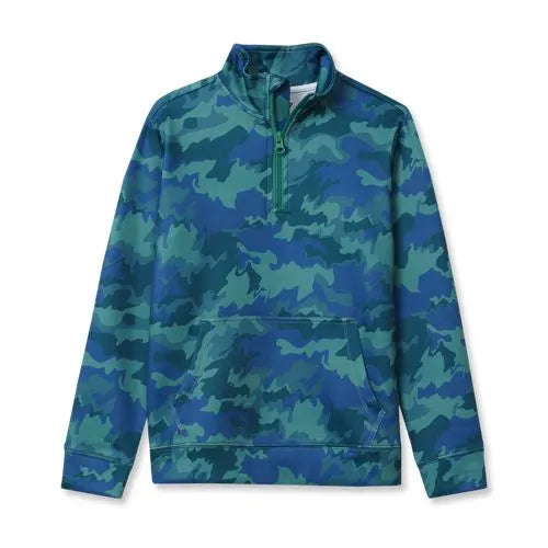 Boys Active Moisture Wicking Quarter Zip