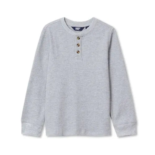 Boys Long Sleeve Thermal Henley