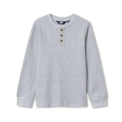 Boys Long Sleeve Thermal Henley