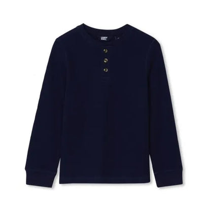 Boys Long Sleeve Thermal Henley