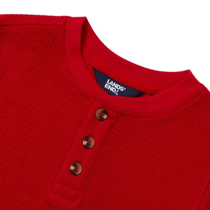 Boys Long Sleeve Thermal Henley
