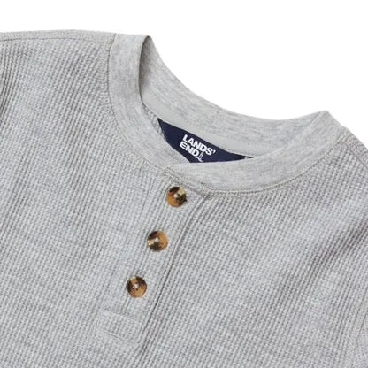 Boys Long Sleeve Thermal Henley