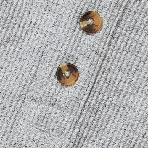 Boys Long Sleeve Thermal Henley