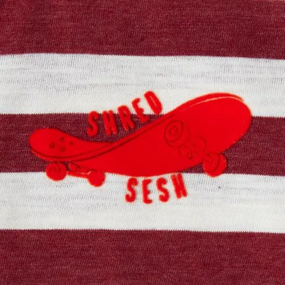 Boys Long Sleeve Striped Henley
