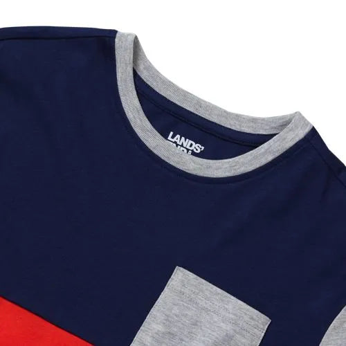 Boys Long Sleeve Colorblock Shirt