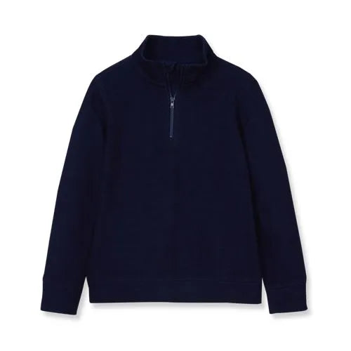Boys Quarter Zip Slub Sweater