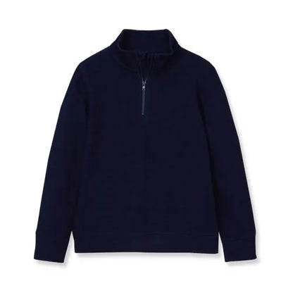 Boys Quarter Zip Slub Sweater
