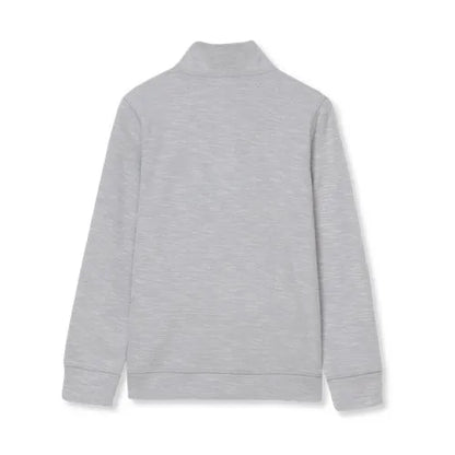 Boys Quarter Zip Slub Sweater