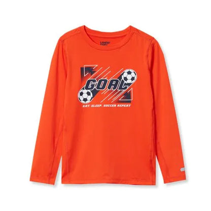 Boys Active Long Sleeve Graphic Tee