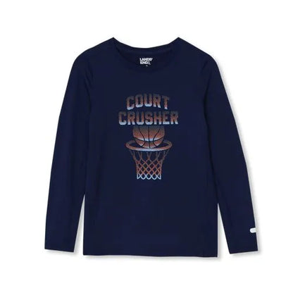 Boys Active Long Sleeve Graphic Tee
