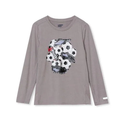 Boys Active Long Sleeve Graphic Tee