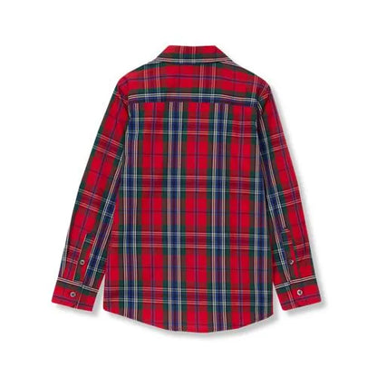 Boys Holiday Long Sleeve Poplin