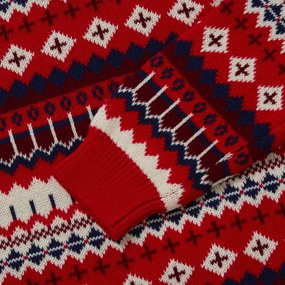 Boys Intarsia Holiday Crewneck
