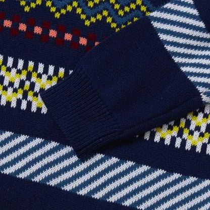 Boys Intarsia Holiday Crewneck