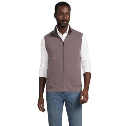 Men's Bedford Rib Full Zip Vest