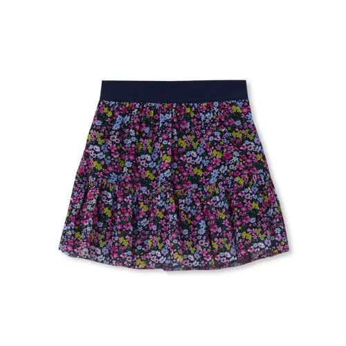 Girls Tiered Mesh Skort