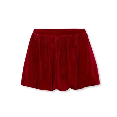 Girls Velour Bubble Skort