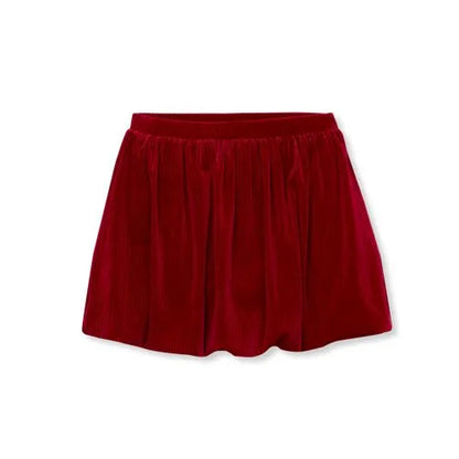 Girls Velour Bubble Skort