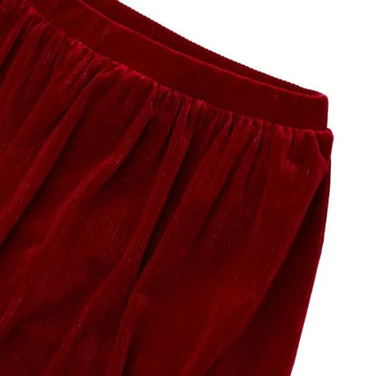 Girls Velour Bubble Skort