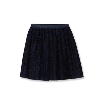Girls Pleated Metallic Skirt