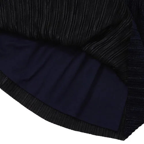 Girls Pleated Metallic Skirt