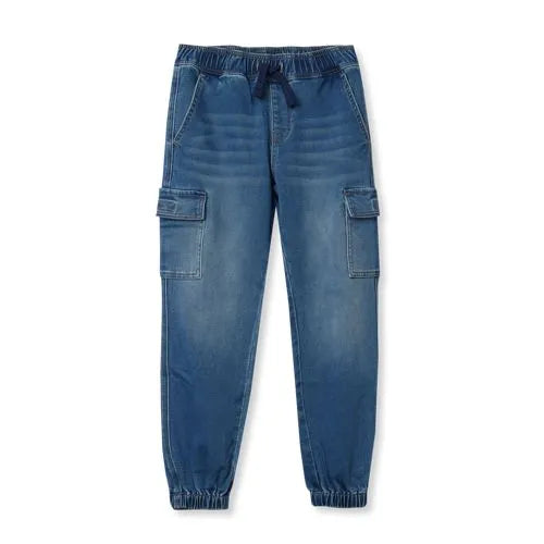 Boys Iron Knee Knit Denim Jogger